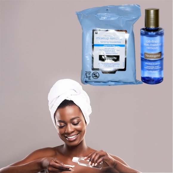 Neutrogena Other - Set: Neutrogena Oil-Free Liquid Eye Makeup Remover & Cleansing Towelettes Wipes